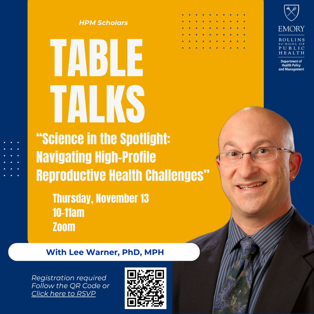 HPM Scholars Table Talk- Nov 13th