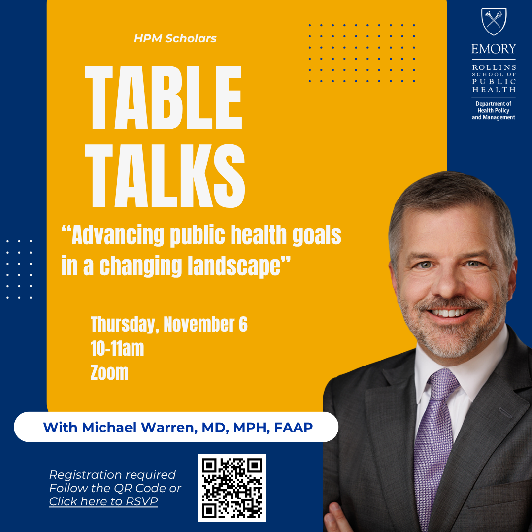 HPM Scholars Table Talk- Nov 6th