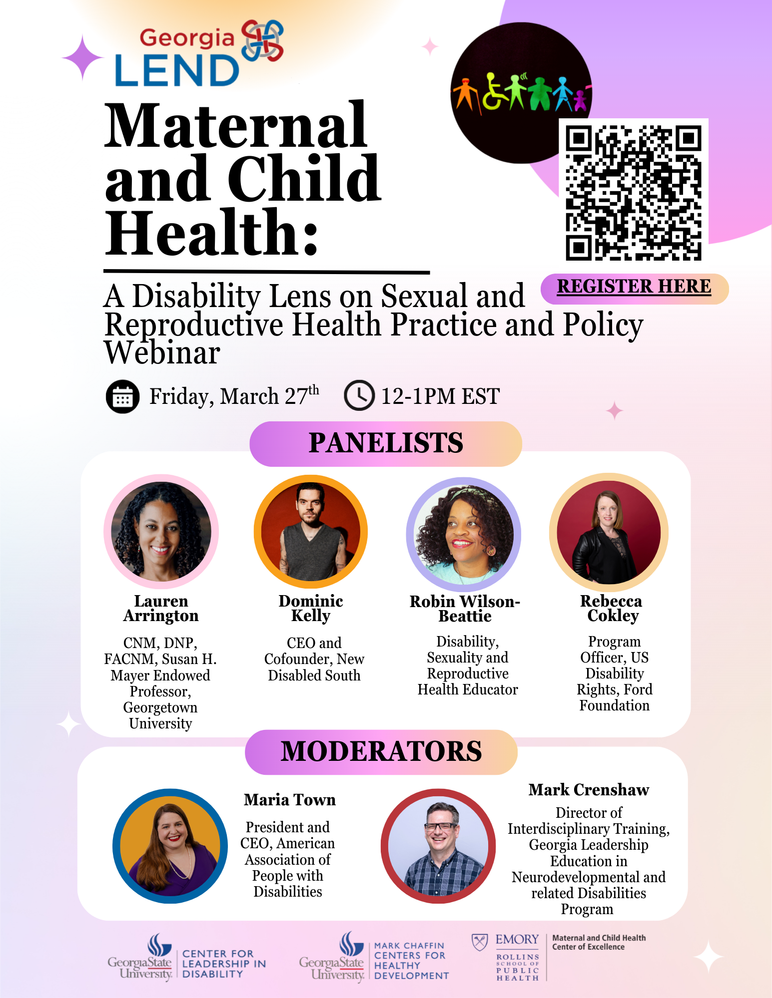MCH: A Disability Lens on Sexual and Reproductive Health Practice and Policy Webinar